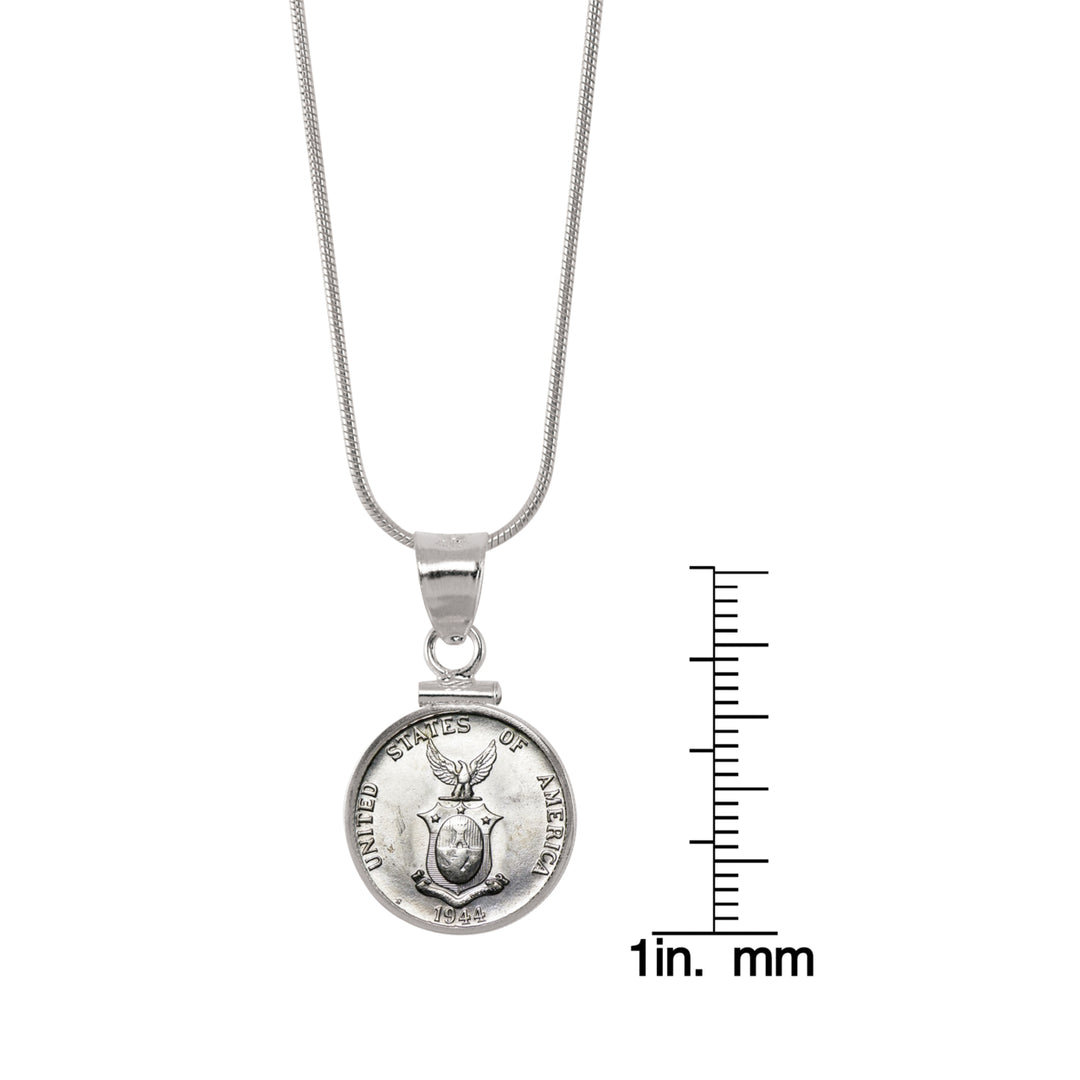 Silver Philippines 10 Centavos Sterling Silver Coin Pendant Image 3