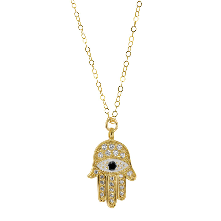 Hamsa Charm Necklace Image 1