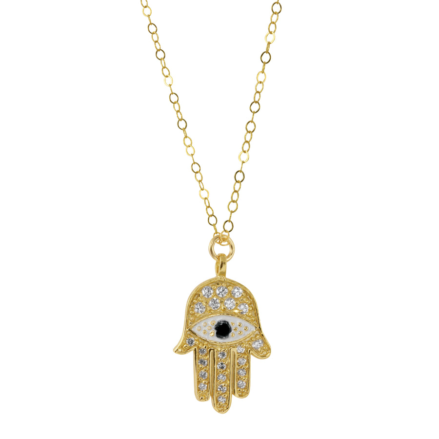 Hamsa Charm Necklace Image 1