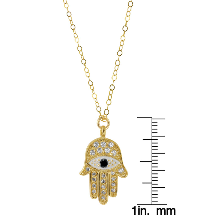 Hamsa Charm Necklace Image 2