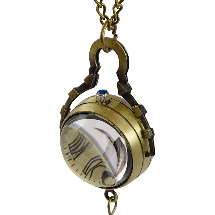 Glass Ball Bronze Watch Necklace Image 4