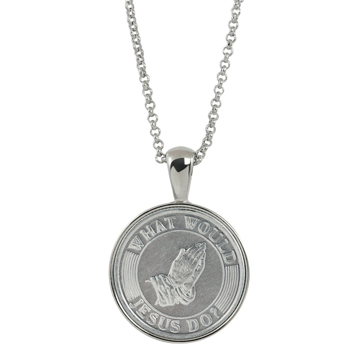 What Would Jesus Do Coin Pendant Image 1