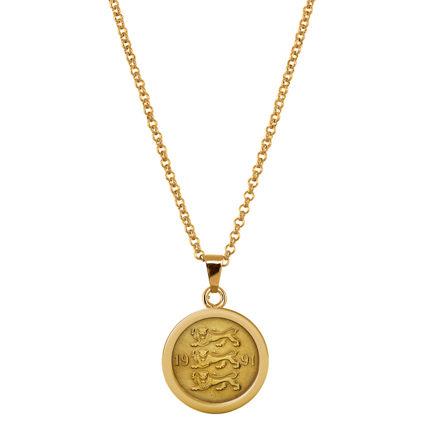 Three Lions Coin Pendant Image 1