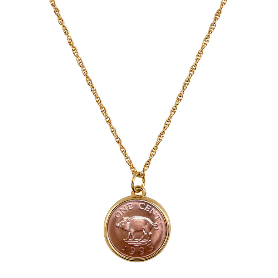 Pig Coin Pendant Image 1