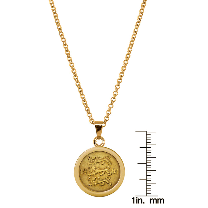 Three Lions Coin Pendant Image 3