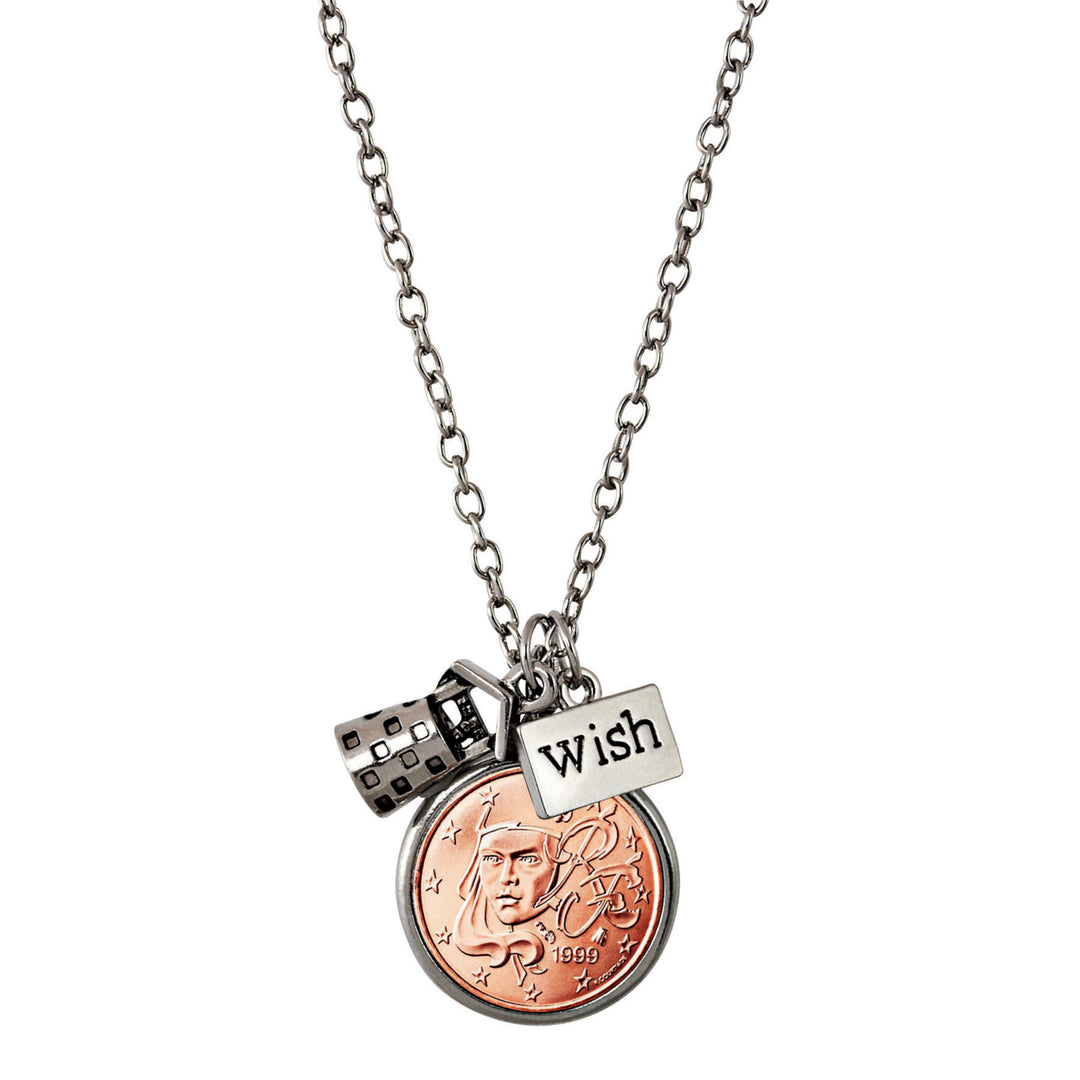 French 2 Euro Coin Wishing Well Pendant Image 1