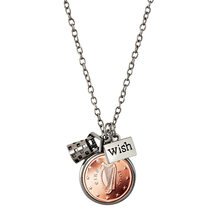 Irish 2 Euro Coin Wishing Well Pendant Image 1