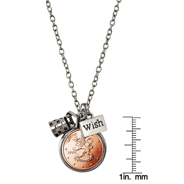 Finland 2 Euro Coin Wishing Well Pendant Image 3