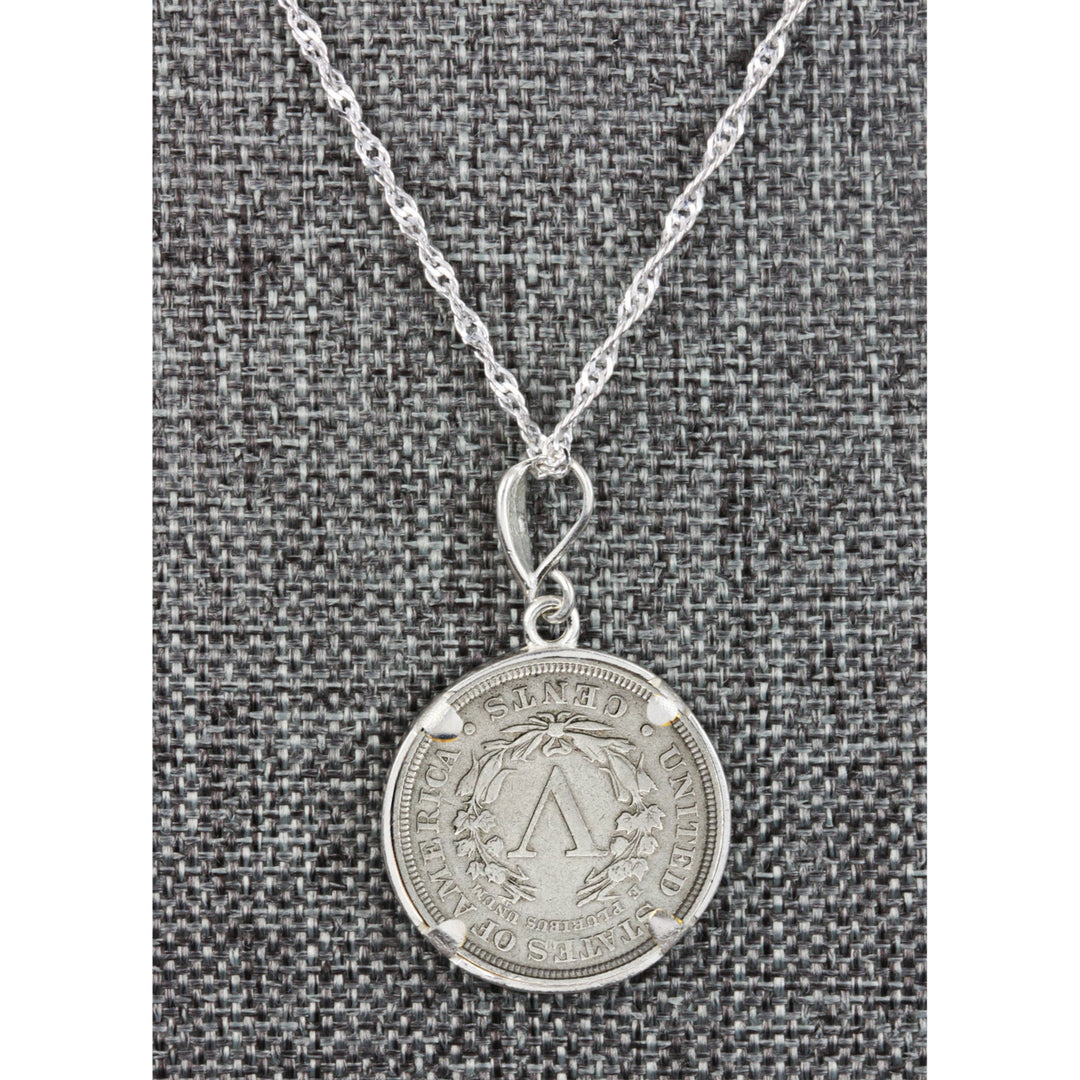 Liberty Nickel Coin Sterling Silver Necklace Image 3