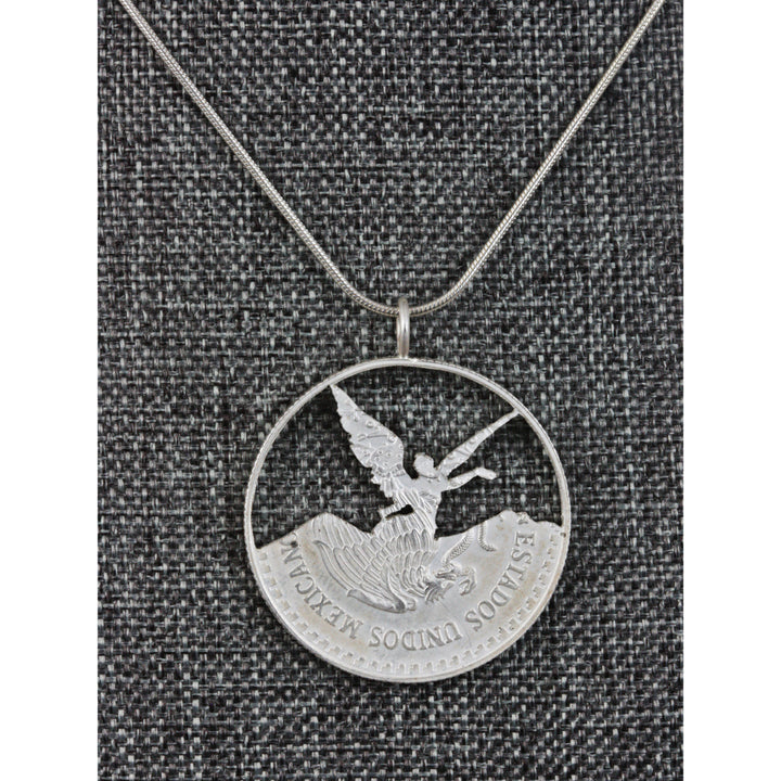 Mexican Libertad Angel Silver Half Ounce Cut Out Coin Pendant Image 4