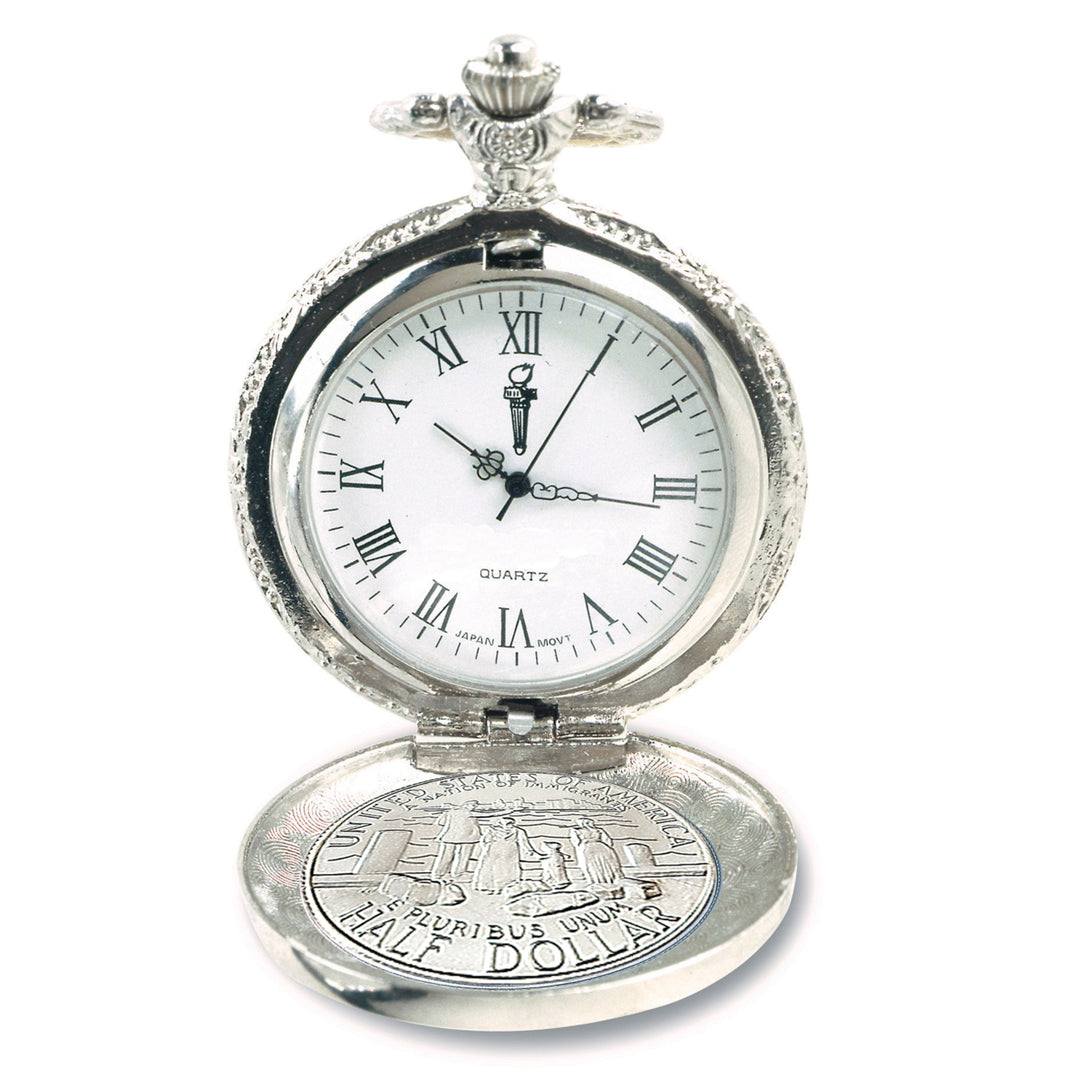 Statue of Liberty Commemorative Coin Pocket Watch Image 3