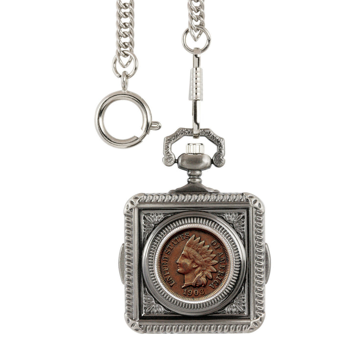 Indian Penny Coin Pocket Watch Image 1