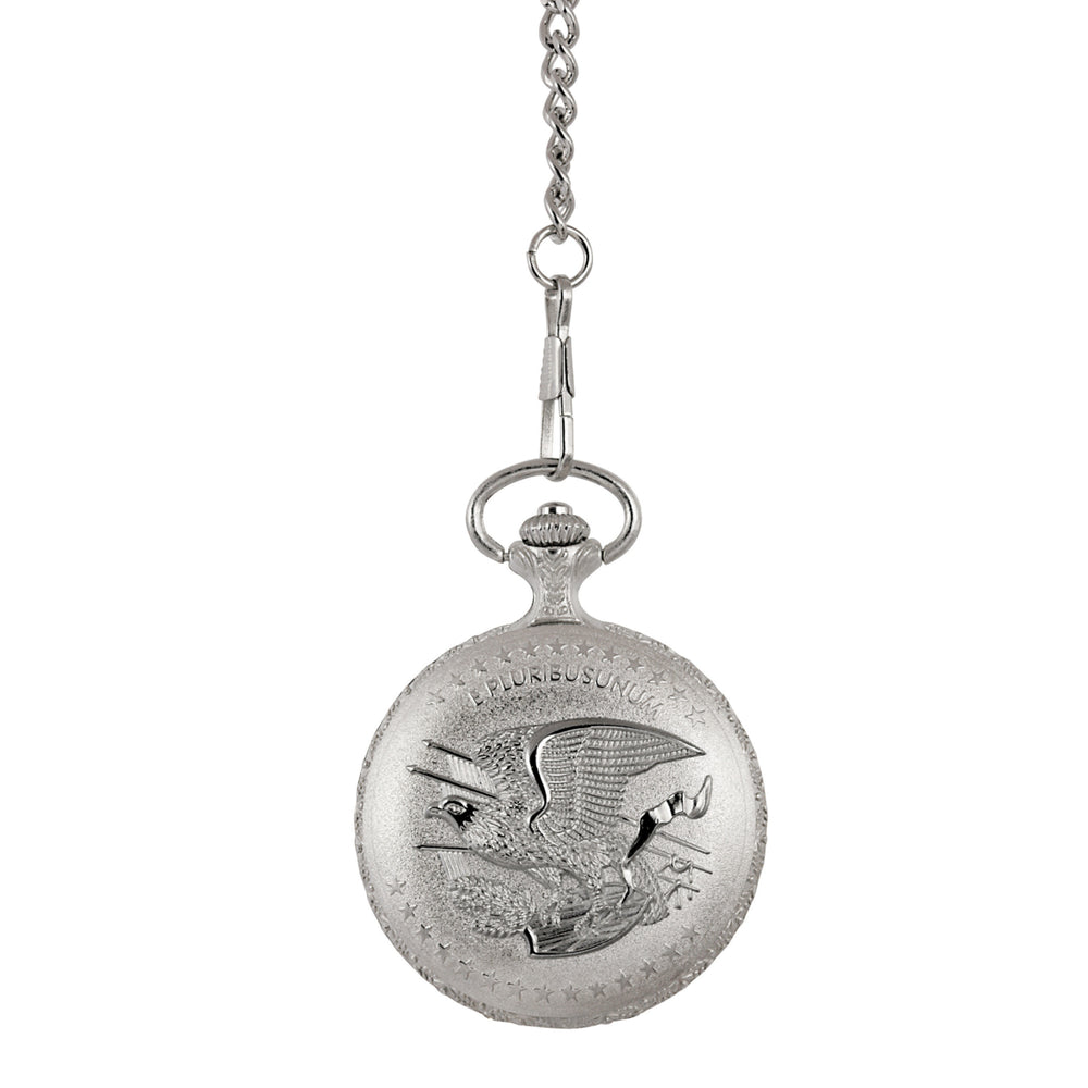 Brilliant Uncirculated Peace Silver Dollar Coin Pocket Watch Image 2