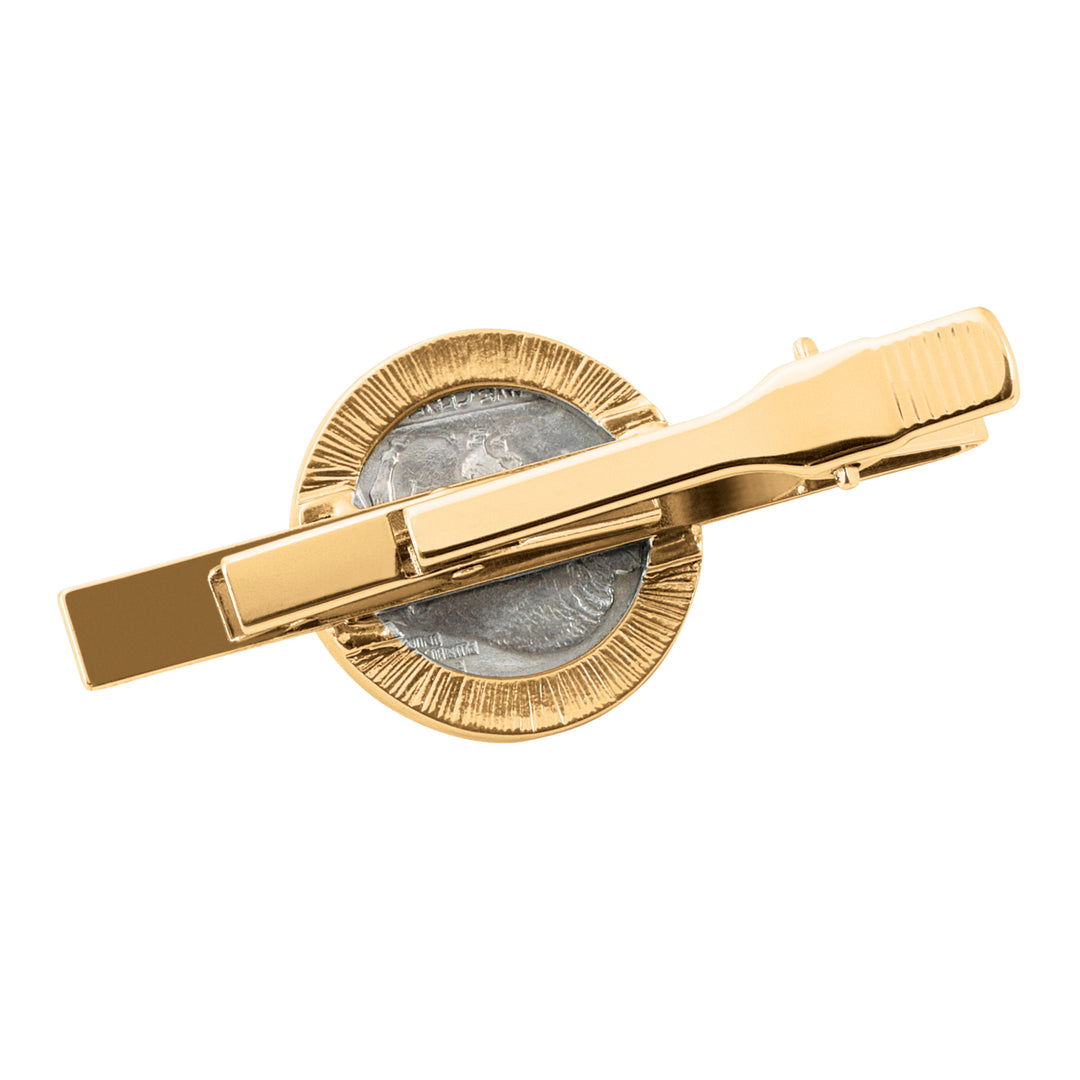 Lincoln Union Shield Penny Goldtone Tie Clip Image 3