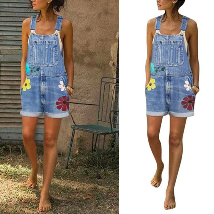 Little Daisy Printed Overalls (S-2XL) Image 4