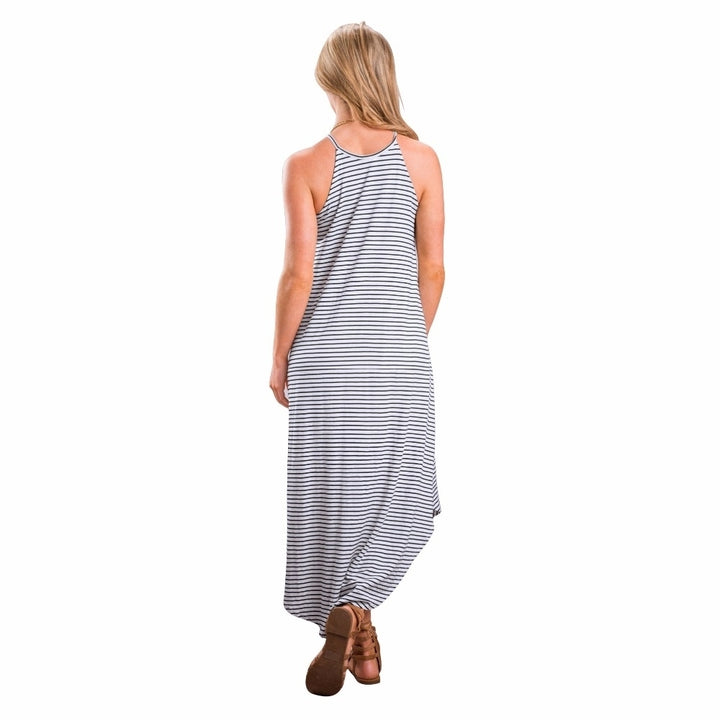 Womens Striped Camisole Dress Image 6