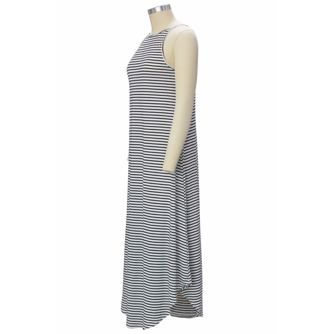 Womens Striped Camisole Dress Image 8