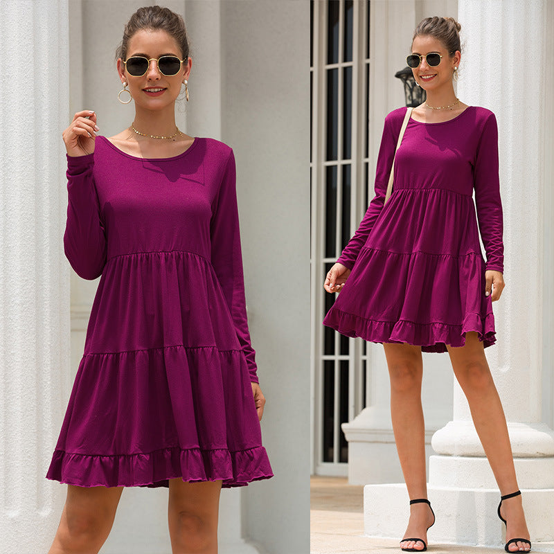 Womens Long-Sleeved Dress Image 1