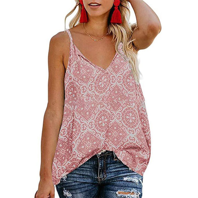 Womens Printed Top Vest Image 1