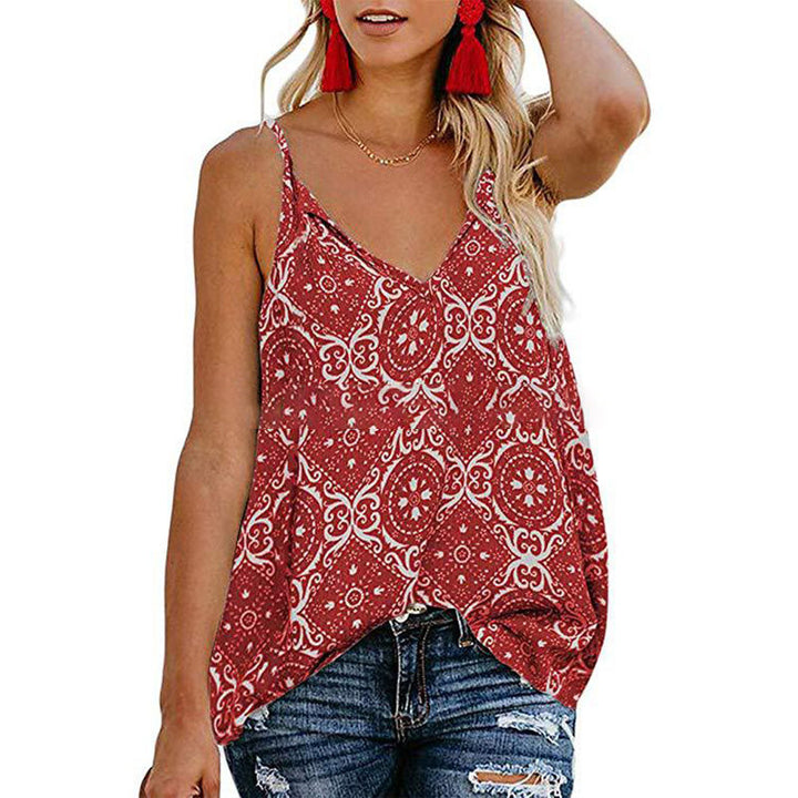 Womens Printed Top Vest Image 4