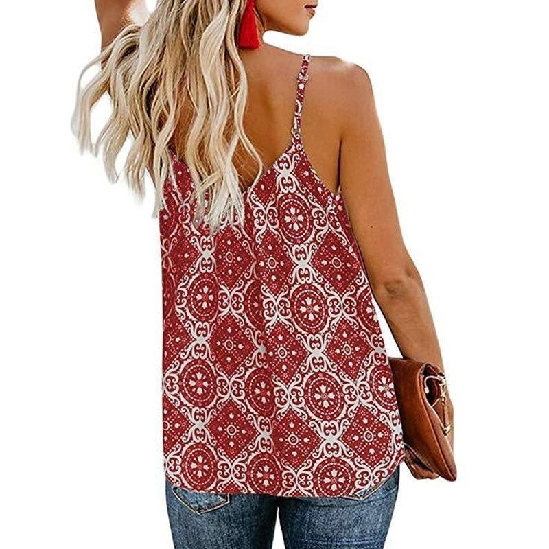 Womens Printed Top Vest Image 8