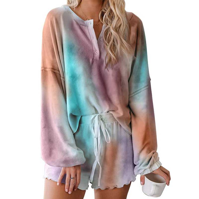 Two-Piece Shorts Tie-Dye Pajamas Image 1