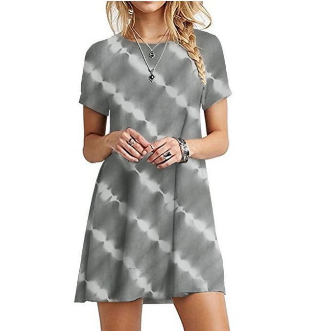 S-3XL Womens Tie-Dye Dress Image 1