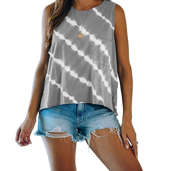 Womens Printed Vest Top 6 Colors Image 1