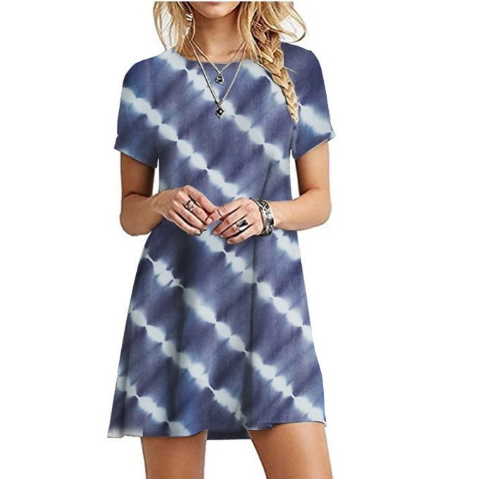 S-3XL Womens Tie-Dye Dress Image 1