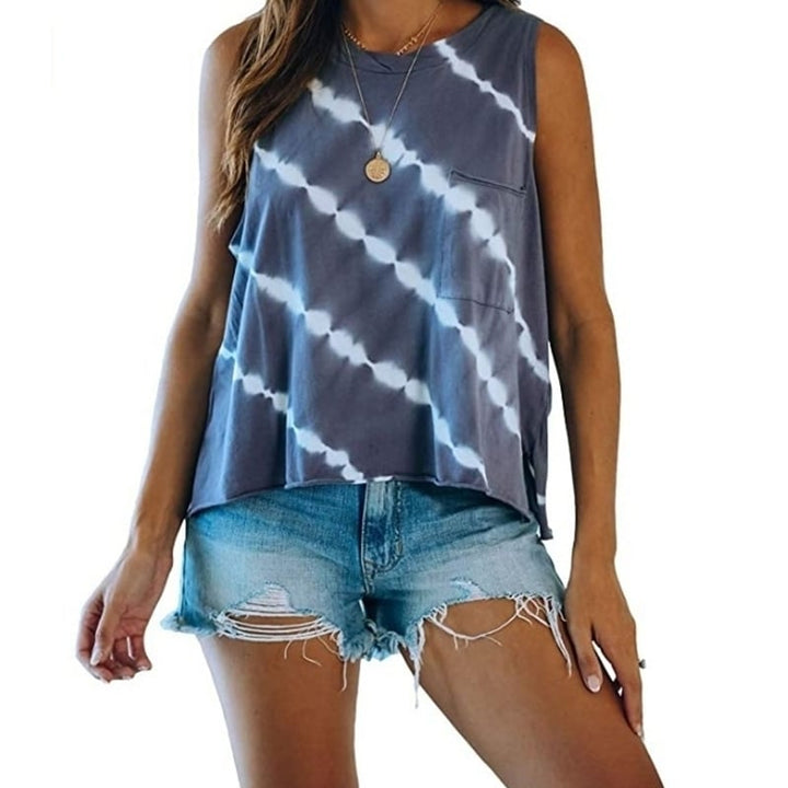 Womens Printed Vest Top 6 Colors Image 1