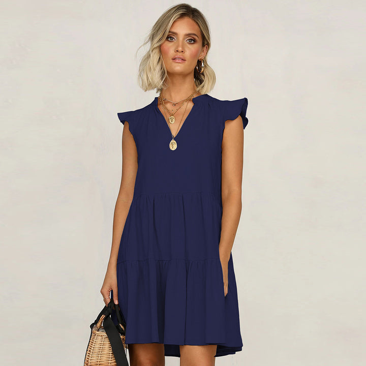 Womens Pastoral Babydoll Dress Image 7