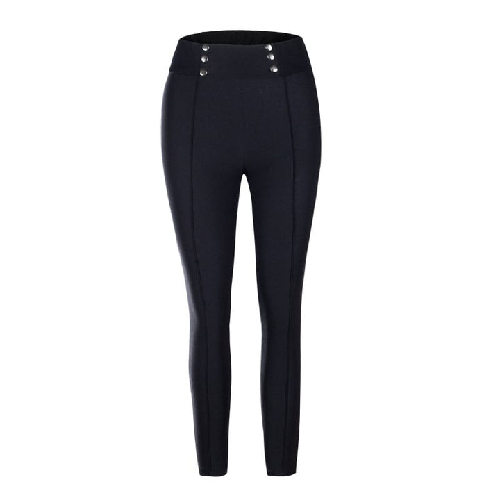 Womens Waist Three-Color Pencil Pants Image 7