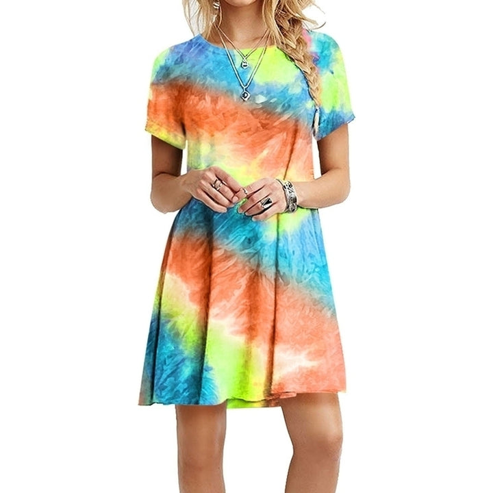 Womens Dazzling Rainbow Dress Image 3