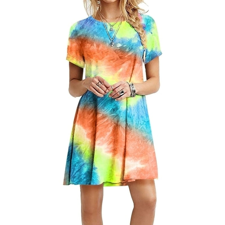 Womens Dazzling Rainbow Dress Image 1