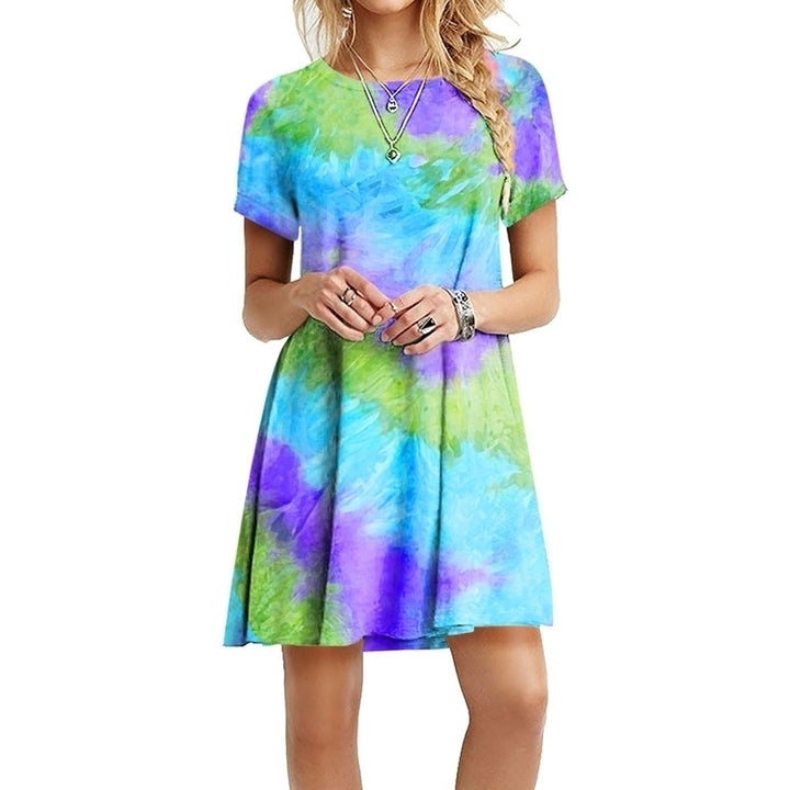 Womens Dazzling Rainbow Dress Image 4