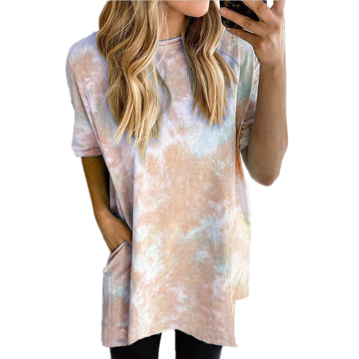 Womens Loose Gradient Printed Dress (S-5XL) Image 1