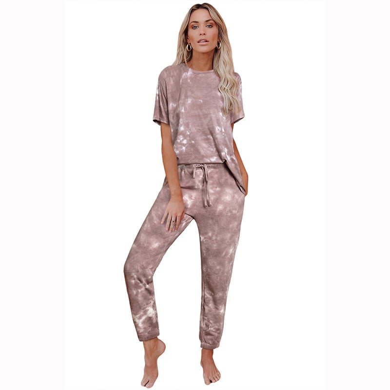 Tie-Dye Pajamas Home Service Suit Women Image 1