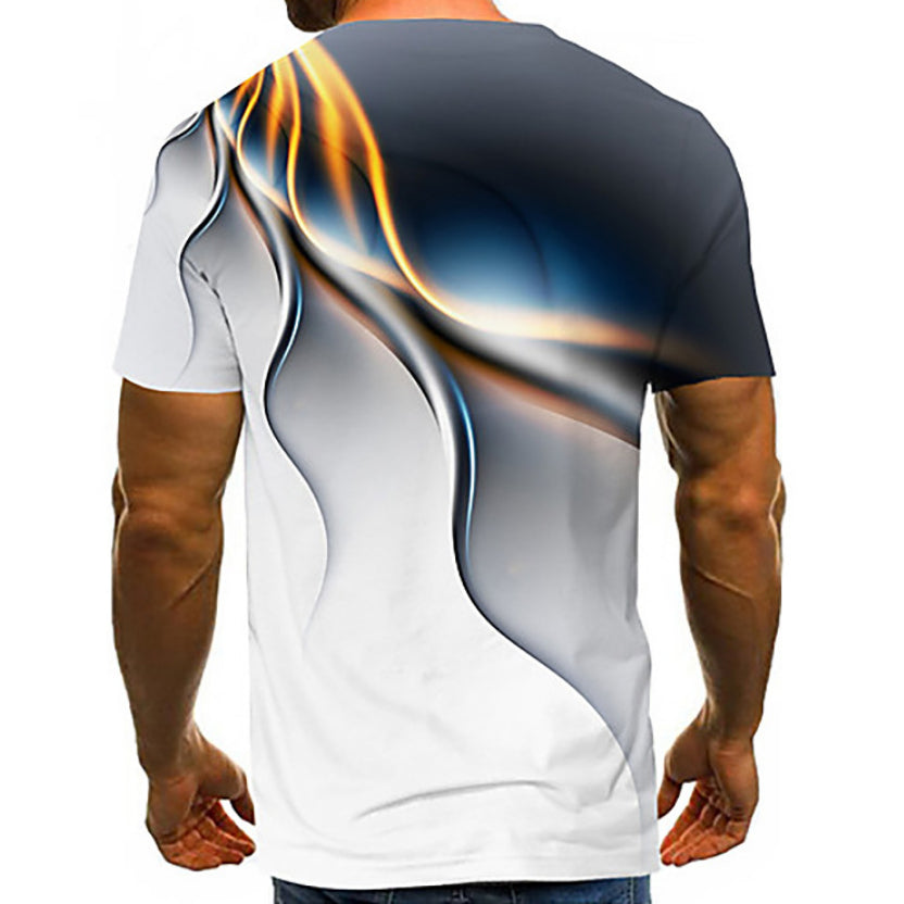 Mens 3D Camouflage Printed Casual Sports T-Shirt Image 9