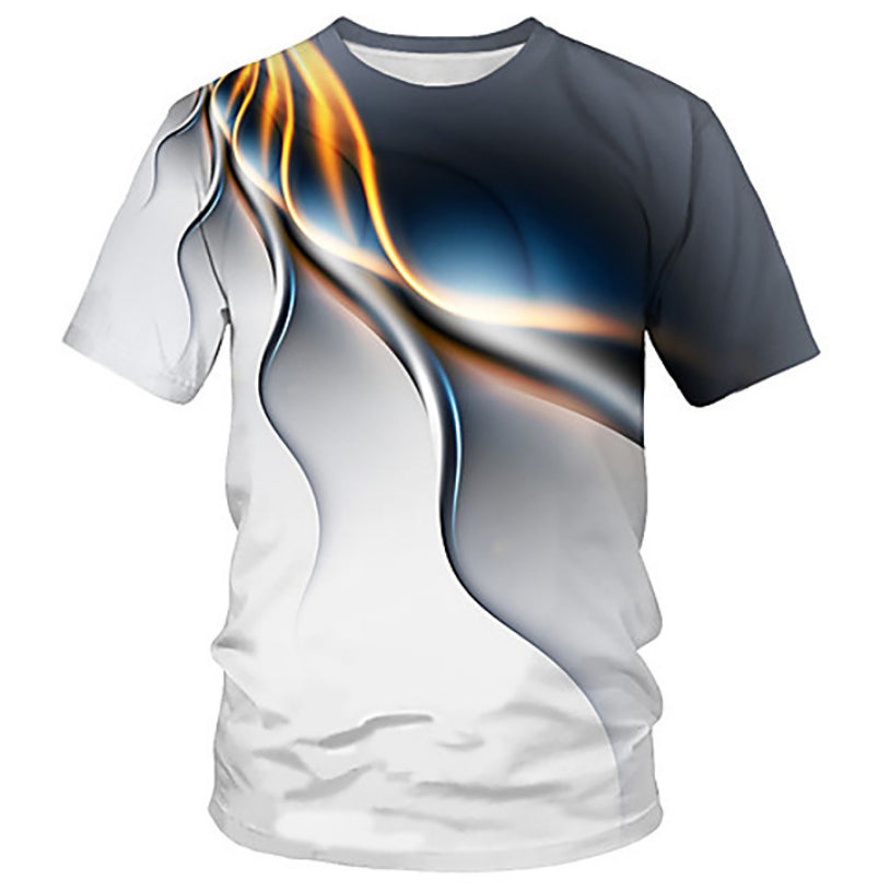 Mens 3D Camouflage Printed Casual Sports T-Shirt Image 10