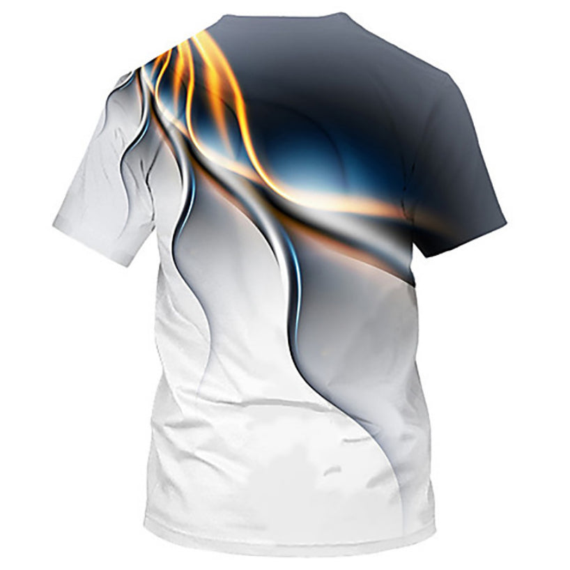 Mens 3D Camouflage Printed Casual Sports T-Shirt Image 11