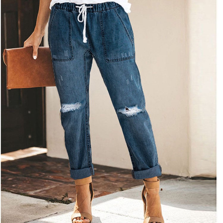 Womens Jeans Fashion Casual Street Image 4