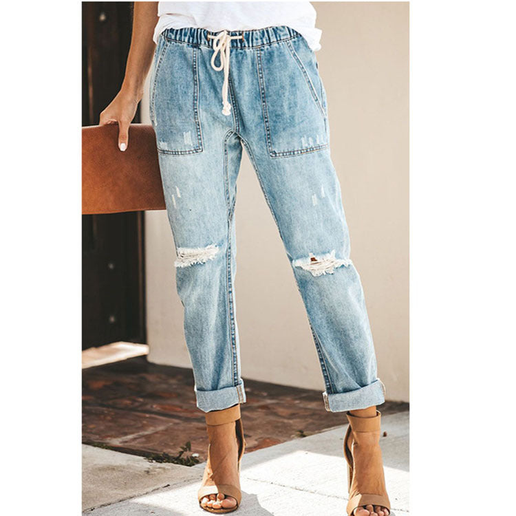 Womens Jeans Fashion Casual Street Image 6