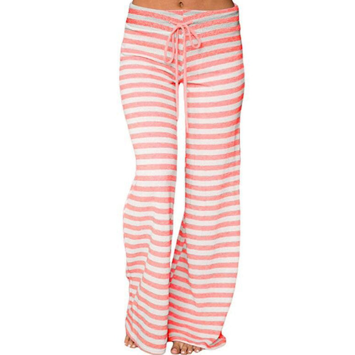 Womens Striped High Waist Yoga Pants Image 6