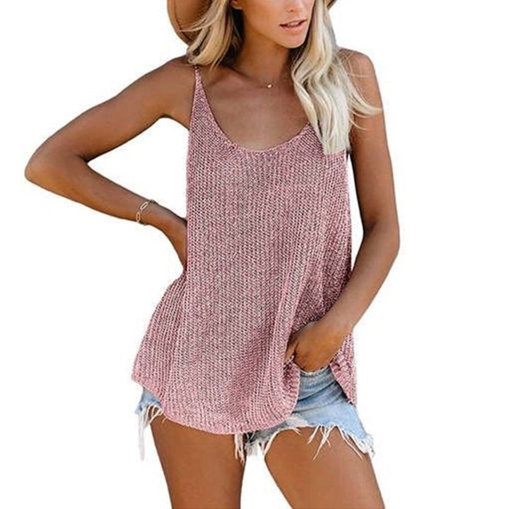 Womens Fashion Vest Vest Beach Shirt Image 4