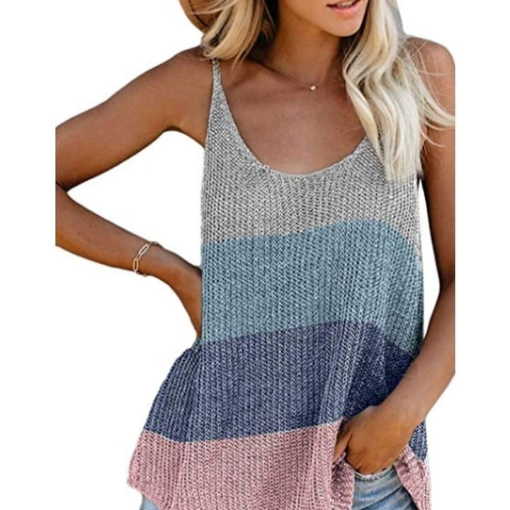 Womens Fashion Vest Vest Beach Shirt Image 1