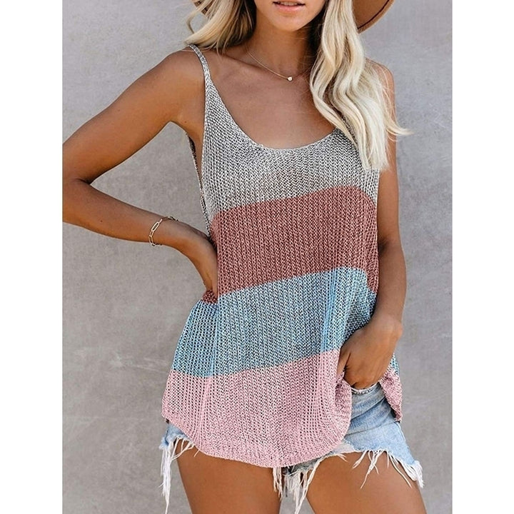 Womens Fashion Vest Vest Beach Shirt Image 9