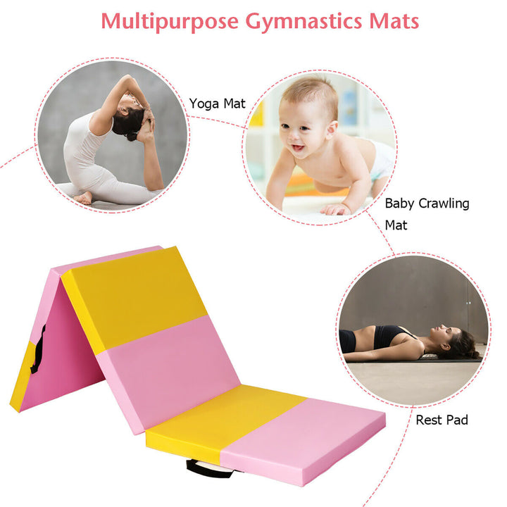 6x2x2.5" 3-Fold Gymnastics Tumbling Mat Yoga Aerobics Gym Exercise Fitness Mat Image 6