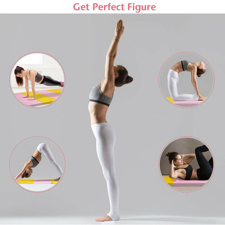 6x2x2.5" 3-Fold Gymnastics Tumbling Mat Yoga Aerobics Gym Exercise Fitness Mat Image 7