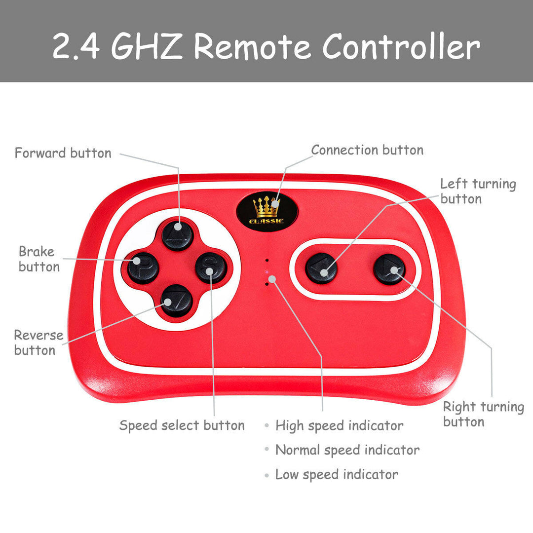 Costway White 12V Audi TT RS Electric Kids Ride On Car Licensed Remote Control MP3 Image 10