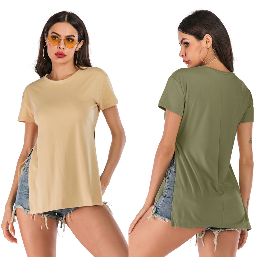 Stylish And Versatile Loose Round Neck Student T-Shirt Image 1